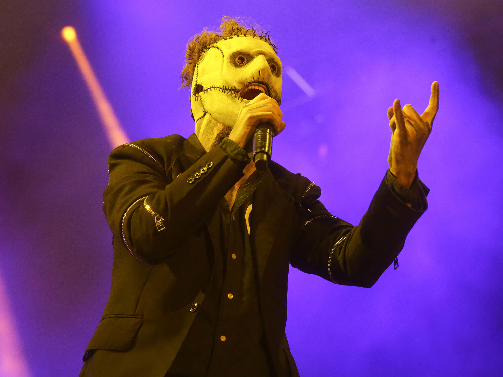 Corey Taylor performing with Slipknot