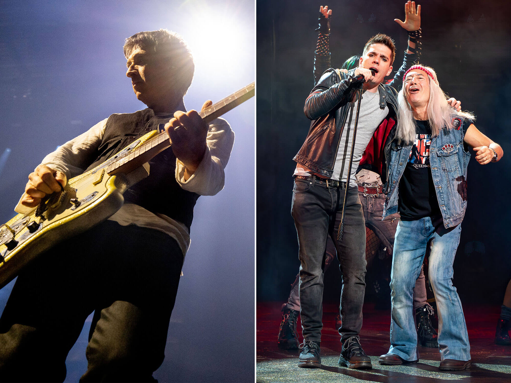 [L-R] Johnny Marr and We Will Rock You the musical